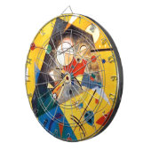 Cible De Fléchettes Kandinsky Harmonie calme Art Abstrait (Devant droit)