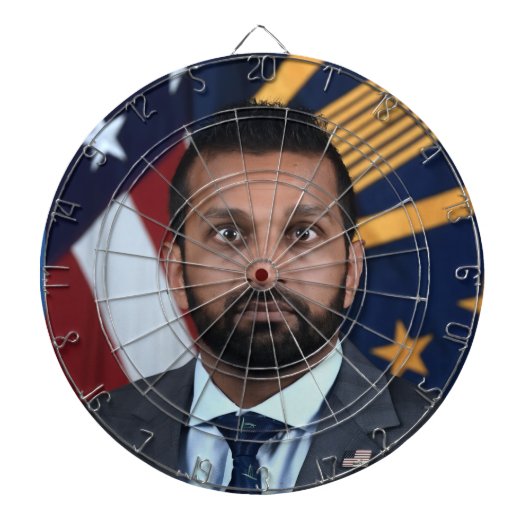 Cible De Fléchettes Kash Patel officiel (Devant)