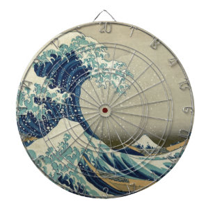 Cible De Fléchettes Katsushika Hokusai : La Grande Vague à Kanagawa