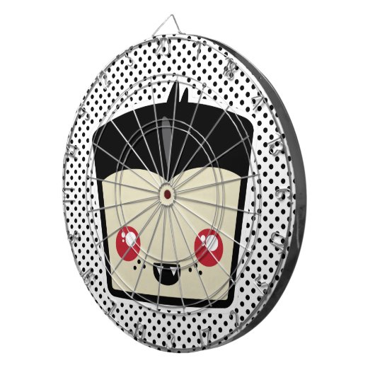 Cible de flechettes Kawaii Dracula (Devant droit)