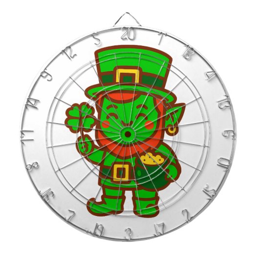 Cible De Fléchettes Kawaii Lucky Leprechaun (Devant)