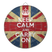 Cible De Fléchettes Keep Calm and Carry (Devant)