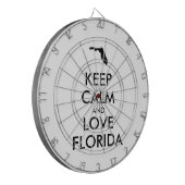 Cible De Fléchettes KEEP CALM et LOVE FLORIDA personnalisables (Devant gauche)