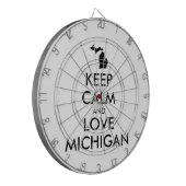Cible De Fléchettes KEEP CALM et LOVE MICHIGAN (Devant gauche)