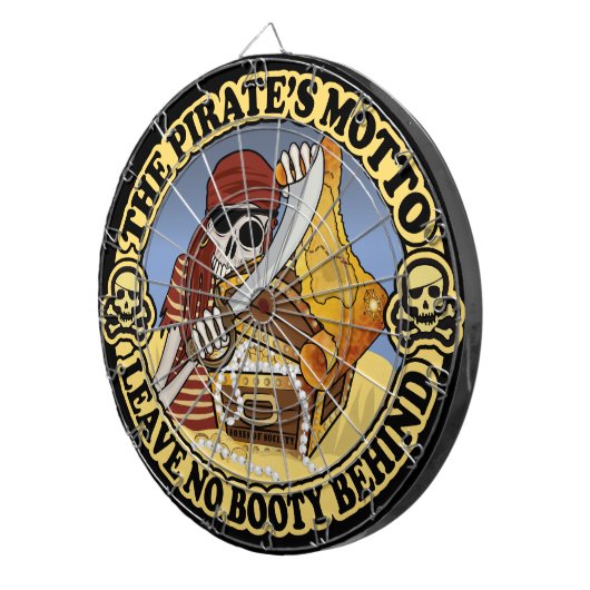 Cible De Fléchettes La devise du pirate (Devant droit)