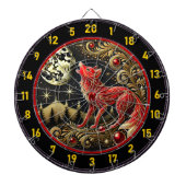 Cible De Fléchettes La force du loup inspire la concentration et la vi (Devant)