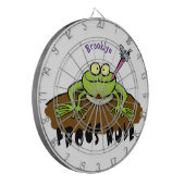 Cible De Fléchettes La grenouille règle drôle dessin de grenouille ver (Devant gauche)