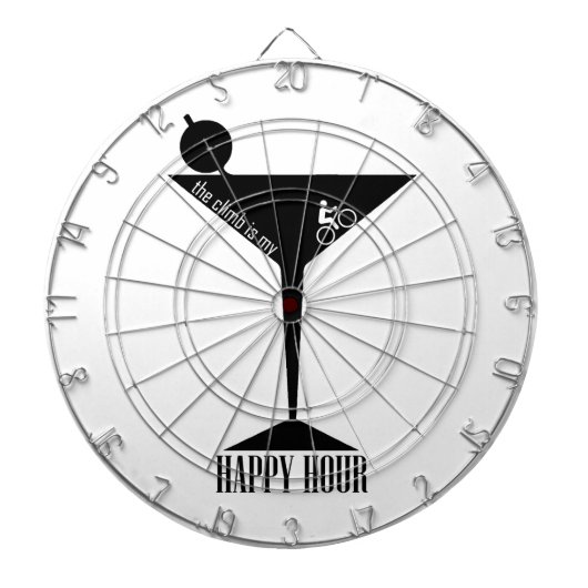 Cible De Fléchettes La Montée Est Mon Heureuse Heure (Devant)