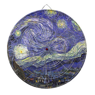 Cible De Fléchettes La Nuit étoilée de Vincent van Gogh