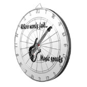 Cible De Fléchettes Là où les mots échouent, la musique parle (Devant droit)