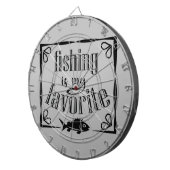 Cible De Fléchettes La pêche est ma citation préférée (Devant droit)