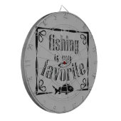 Cible De Fléchettes La pêche est ma citation préférée (Devant gauche)