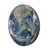 Cible De Fléchettes La planète Terre de l'espace extra-atmosphérique a (Devant droit)