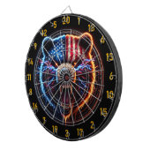 Cible De Fléchettes La puissance de l'ours patriotique frappe le table (Devant droit)