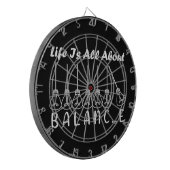 Cible De Fléchettes La vie, c'est l'équilibre de l'inspiration de moti (Devant gauche)