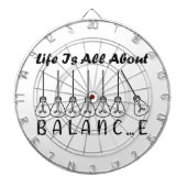 Cible De Fléchettes La vie, c'est l'équilibre de l'inspiration de moti (Devant)