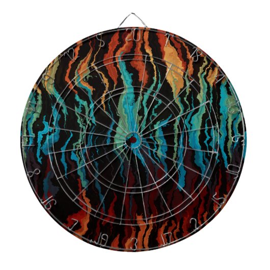 Cible De Fléchettes L'abstrait incendie (Devant)