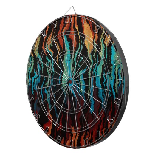 Cible De Fléchettes L'abstrait incendie (Devant droit)