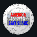 Cible De Fléchettes L'Amérique n'est pas un espace sûr<br><div class="desc">Trouvez votre "espace de sécurité" ailleurs. L'Amérique parle de liberté d'expression !</div>