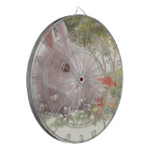 Cible De Fléchettes Lapin avec Fleurs (Devant gauche)