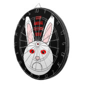 Cible de fléchettes Lapin de laboratoire triste (Devant droit)
