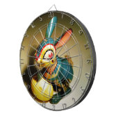 Cible De Fléchettes lapin jouet et oeuf jaune pâle (Devant droit)