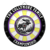 Cible De Fléchettes L'art ciblé de la forêt d'orignaux (Devant)