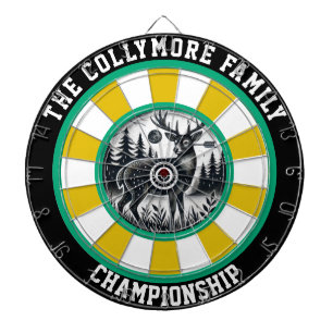 Cible De Fléchettes L'art ciblé des cerfs forestiers