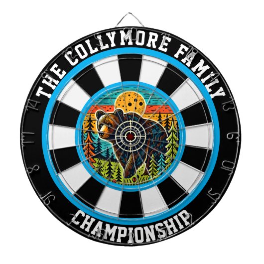 Cible De Fléchettes L'art ciblé du grizzli (Devant)