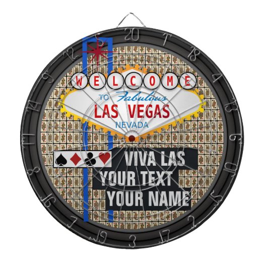 Cible De Fléchettes Las Vegas personnalisé (Devant)