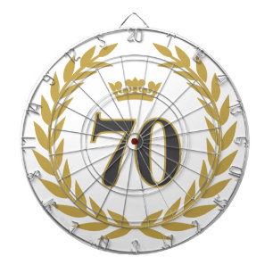 Cible De Fléchettes Laurel Wreath et Crown 70e anniversaire