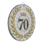 Cible De Fléchettes Laurel Wreath et Crown 70e anniversaire (Devant gauche)