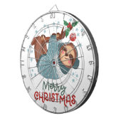 Cible De Fléchettes Lazy Sloth Noël (Devant droit)