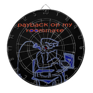 Cible De Fléchettes Le cadeau drôle de compagnons de chambre darde des