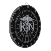 Cible De Fléchettes Le caducée de RN d'infirmier autorisé serpente le (Devant gauche)