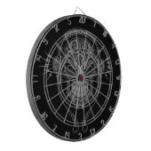 Cible De Fléchettes Le DJ noir sucrent le crâne (Devant gauche)