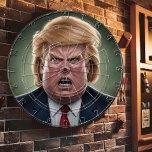 Cible De Fléchettes Le Donald<br><div class="desc">Photo de la Cible de flechettes de Donald Trump. Un tableau de bord humoristique avec une caricature de Donald Trump, avec un oeil au bullseye sur le nez. Parfait pour une soirée de jeu entre amis ou pour l'exposition à la maison. Un tableau de bord rond représentant une caricature de...</div>