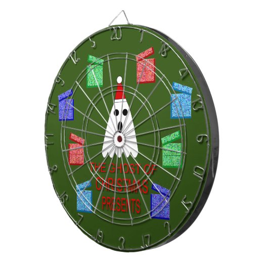 Cible De Fléchettes Le fantôme de Noël présente drôle (Devant droit)