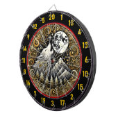 Cible De Fléchettes Le Loup Howling Inspirera Force Et Résilience (Devant droit)