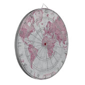 Cible De Fléchettes Le monde est art - rose (Devant gauche)