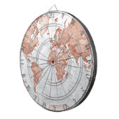 Cible De Fléchettes Le monde est art - rouge (Devant droit)