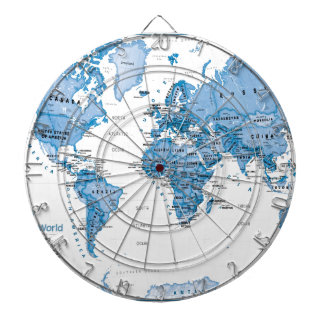 Cible De Fléchettes Le monde est bleu d'art - enfants
