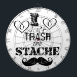 Cible De Fléchettes Le Motif de la moustache Stache<br><div class="desc">Ne jetez pas la moustache Retro Hipster</div>