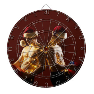Cible De Fléchettes Le Noël dos à dos des hommes torse nu de SlipperyJ