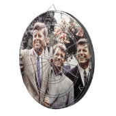 Cible De Fléchettes Le président américain John Kennedy & Robert & Ted (Devant droit)