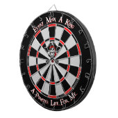 Cible De Fléchettes Le Roi Dartboard de pirate (Devant droit)