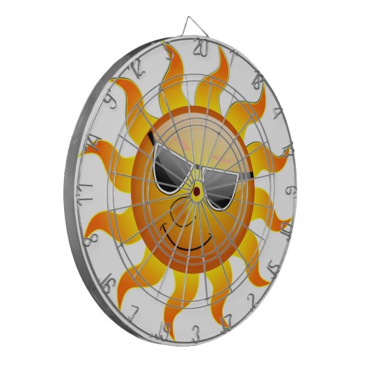 CIBLE DE FLÉCHETTES LE SOLEIL DU COOL (Devant gauche)