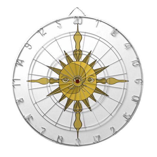 Cible De Fléchettes Le soleil et la lune (Devant)