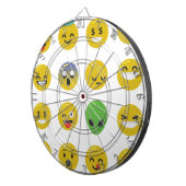 Cible De Fléchettes Le visage heureux d'Emoji (Devant droit)