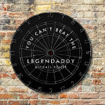 Cible De Fléchettes Legendaddy pour légendaire Dads amusant minimalist<br><div class="desc">Tableau de bord personnalisé,  pour le père légendaire qui aime jouer et gagner ce jeu! Un cadeau idéal pour la fête du Père ou l’anniversaire. C'est un cadeau extraordinaire que papa adorerait et apprécierait! Personnalisez avec votre propre texte et nom,  faites-le spécial pour votre Legendaddy!</div>